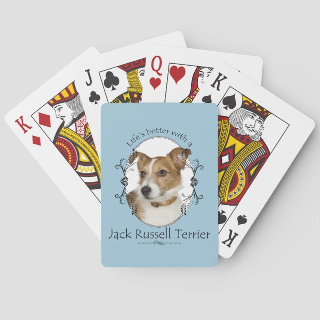Jeu De Cartes De meilleures cartes de jeu de Jack Russell de la (dos)