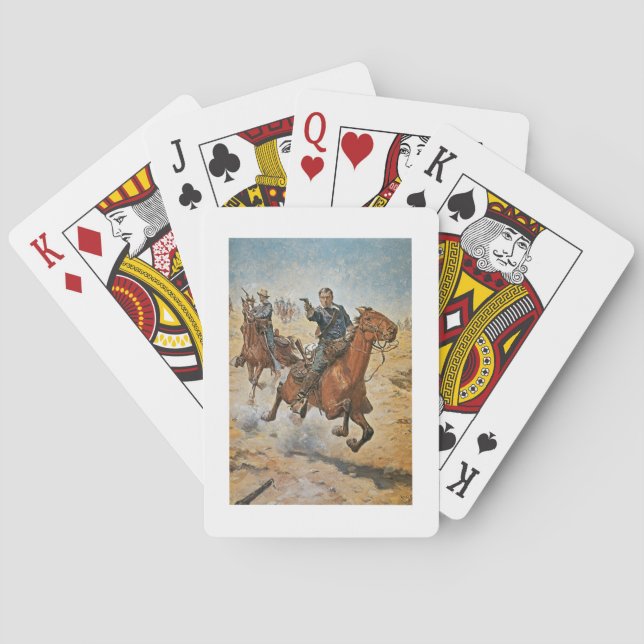 Jeu De Cartes Dead Sure : a. U. S. Cavalry trooper dans les anné (dos)