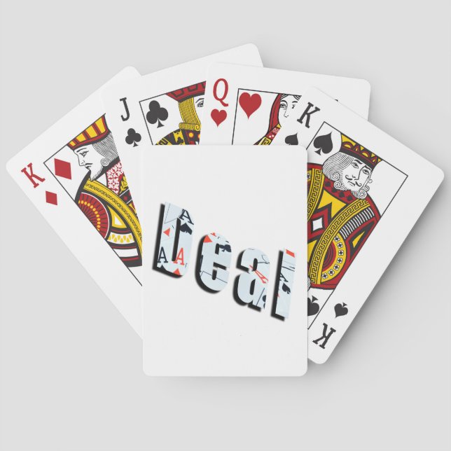 Jeu De Cartes Deal : Logo Photo Poker Fabriqué À Partir D'Aces, (dos)