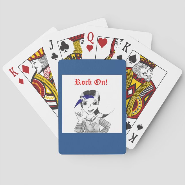 Jeu De Cartes Deck de Cartes Rock On! (dos)