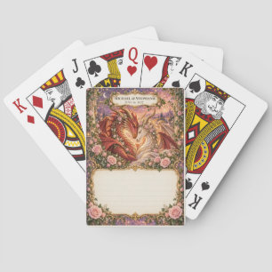 Jeu De Cartes Deck de signature de livre d'or de mariage Dragon
