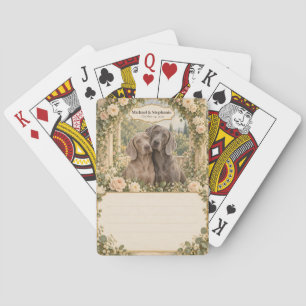 Jeu De Cartes Deck de signature de livre d'or de mariage Weimara