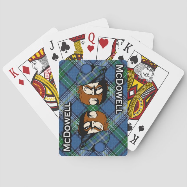 Jeu De Cartes Deck Tartan du Clan Écossais McDowell (dos)