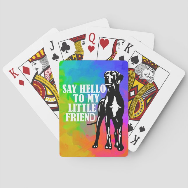Jeu De Cartes Déclaration amusante de Grand Danois (dos)