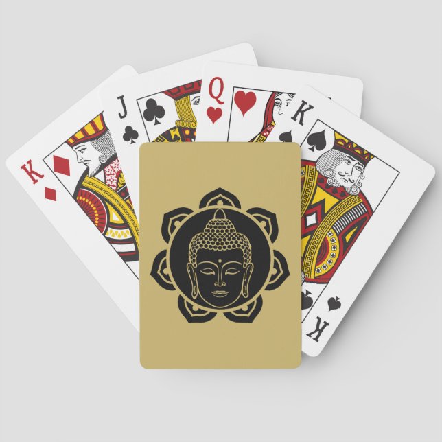 Jeu De Cartes Décor Art Décor Bouddha Mur Chakra (dos)