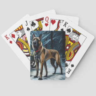 Jeu De Cartes Décor de Noël Malinoi Snowy Sleigh