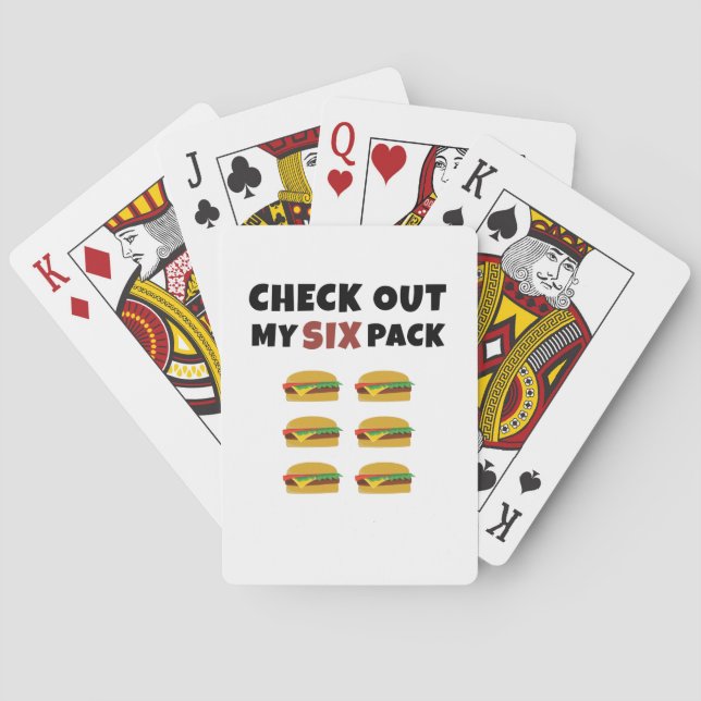Jeu De Cartes Découvrez My Six Pack.. de Burgers (dos)