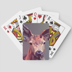 Jeu De Cartes Deer Polygons Art Design Graphisme Animal Stag Pos