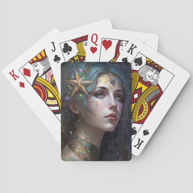 Jeu De Cartes Déesse cosmique Imaginaire Art Jouer Cartes (dos)
