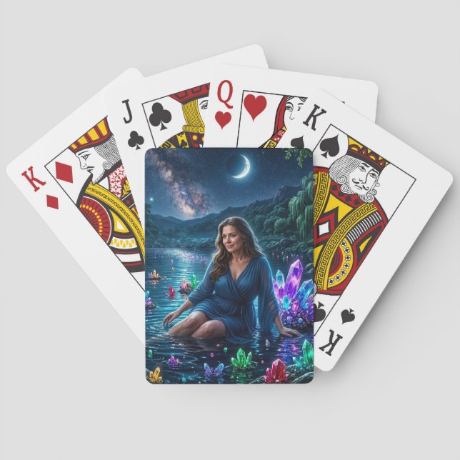 Jeu De Cartes Déesse du lac de cristal magique (dos)