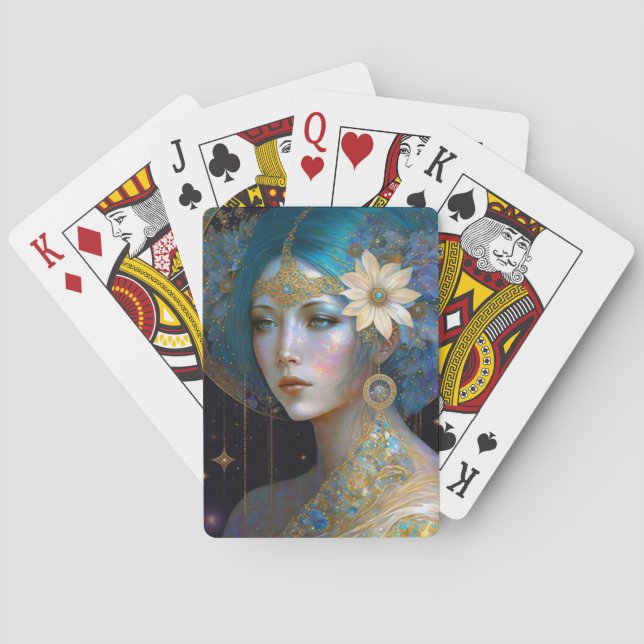 Jeu De Cartes Déesse Imaginaire Art Jouer Cartes (dos)