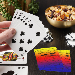 Jeu De Cartes Dégradé Abstrait