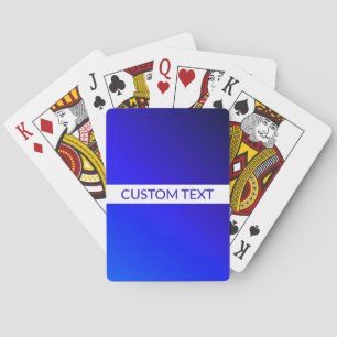 Jeu De Cartes Dégradé bleu et texte modifiable sur une bande bla