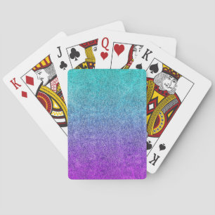 Jeu De Cartes Dégradé de la Parties scintillant de plongée tropi