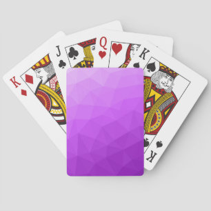 Jeu De Cartes Dégradé de lavande violette à motif en maille géom