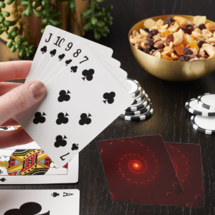 Jeu De Cartes Dégradé de l'étincelle rouge flamme