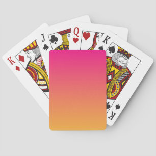 Jeu De Cartes dégradé rose et orange