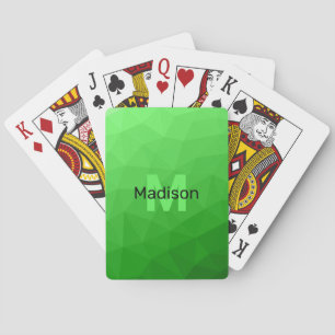 Jeu De Cartes Dégradé vert clair géométrie motif maille Monogram