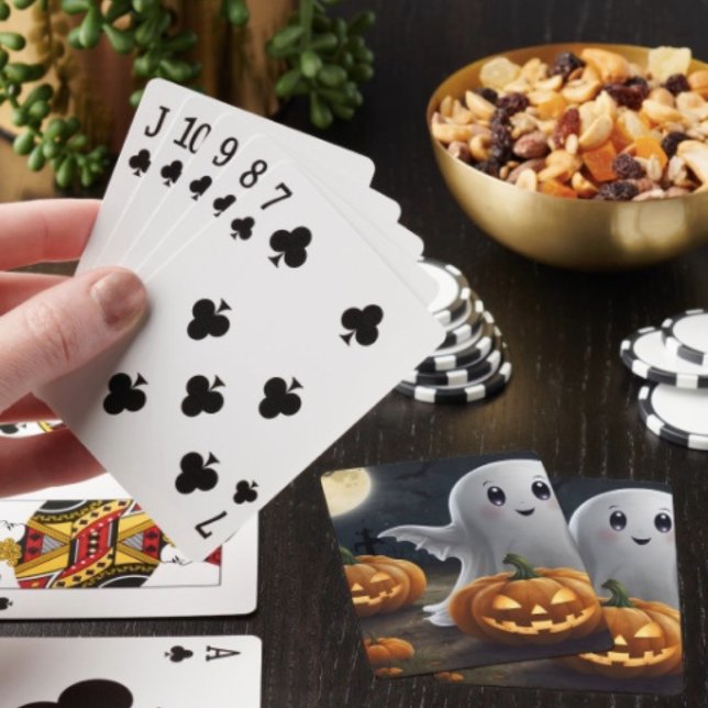 Jeu De Cartes Délice Effrayant : Amusement Fantomatique d'Hallow (Poker cards easy to shuffle, smooth card stock. Dimensions: 2.5" x 3.5”. )