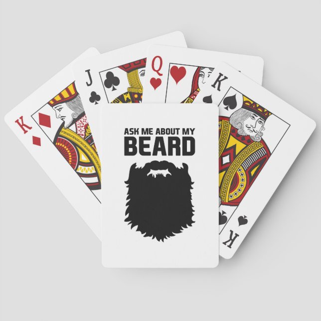 Jeu De Cartes Demander à propos de ma barbe (dos)
