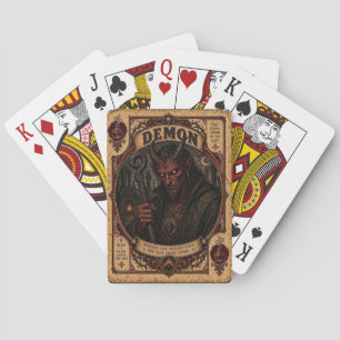 Jeu De Cartes Démon, monstres de cirque vintage