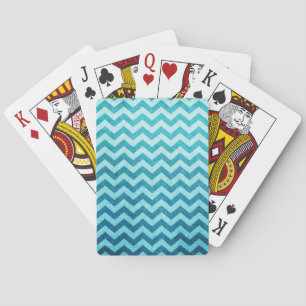 Jeu De Cartes Denim Chevron par Shirley Taylor