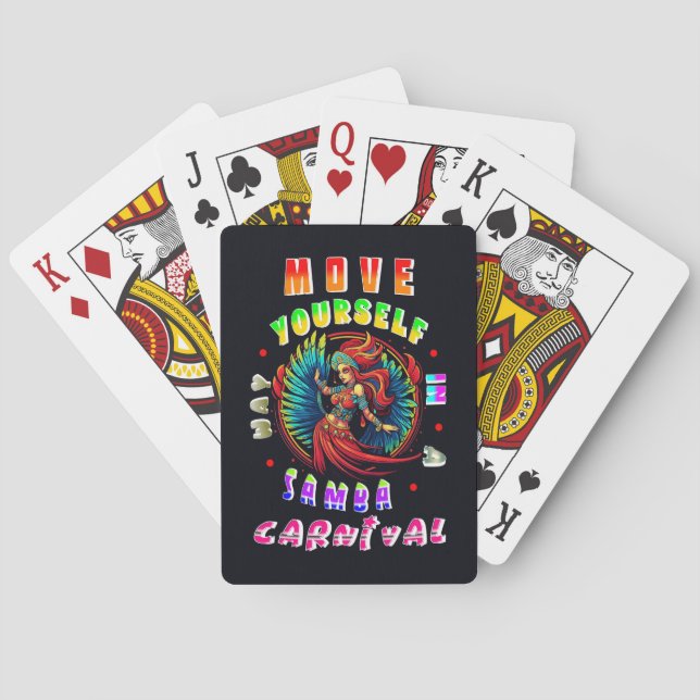 Jeu De Cartes Déplacez-Vous Dans Un Carnaval De Samba Way (dos)
