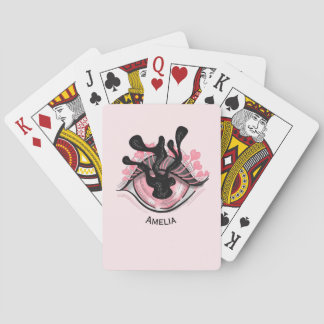 Jeu De Cartes Déplaisant Oeil rose mignon Nom du dieu étrange
