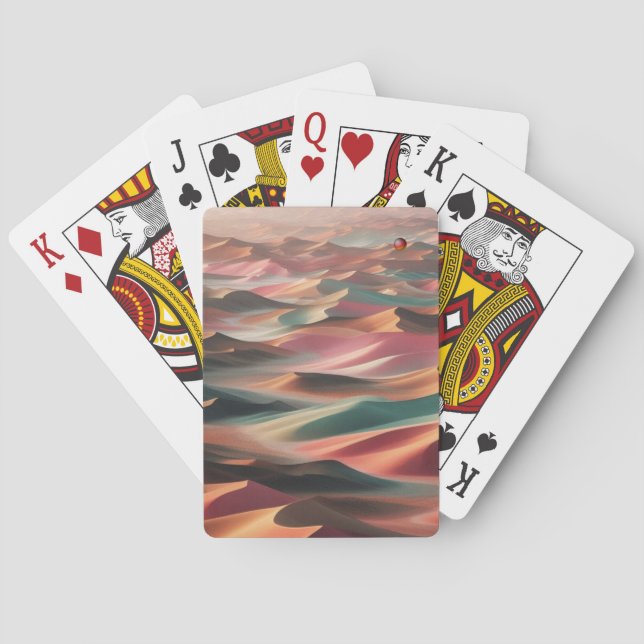 Jeu De Cartes Dérives Terres Tonifiées des Sables du Désert (dos)