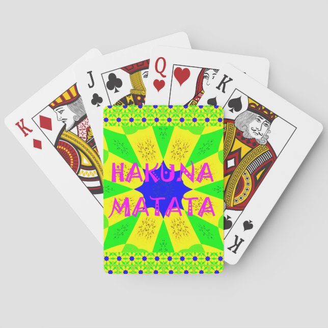 Jeu De Cartes Dernier Hakuna Matata magnifique design Extraordin (dos)