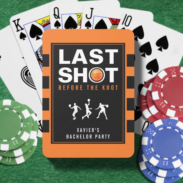 Jeu De Cartes Dernière Tirage de la Fête de Bachelorat de Basket (Créateur téléchargé)