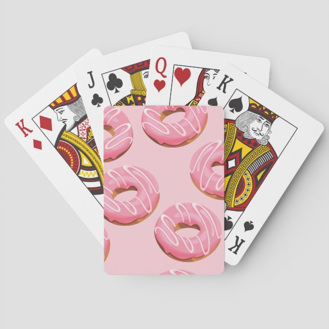Jeu De Cartes Des beignes glacées Arrière - plan sans soudure (dos)