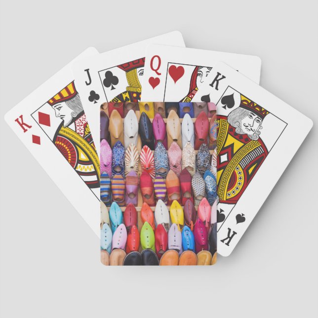 Jeu De Cartes Des chaussures dans un magasin dans les souks (dos)