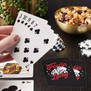 Jeu De Cartes Dés de chance et cartes rétro casino « Feelin’ Luc