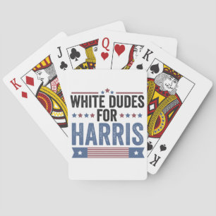 Jeu De Cartes Des Mecs Blancs Pour Harris Appuient Le Président 