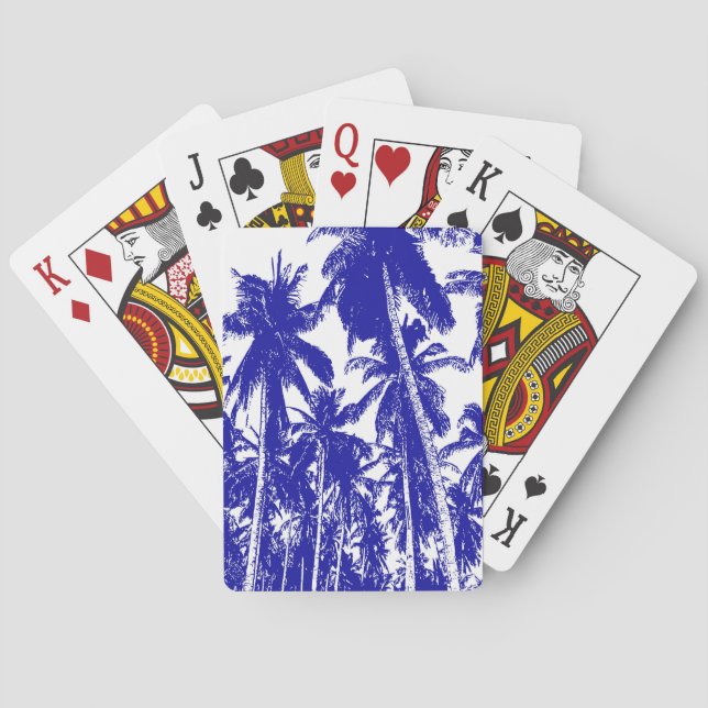 Jeu De Cartes Des palmiers tropicaux. (dos)