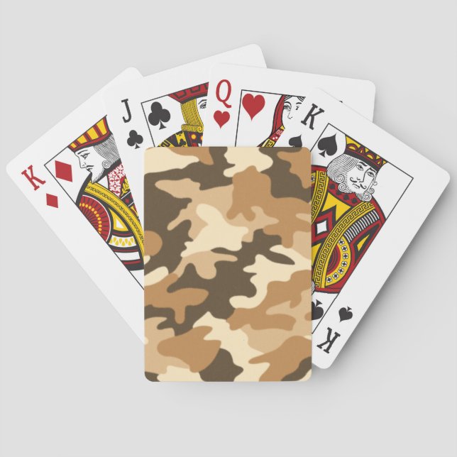 Jeu De Cartes Desert Tan Camouflage (dos)