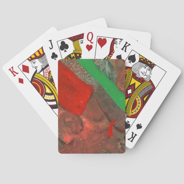 Jeu De Cartes Design abstrait moderne aux couleurs chaudes et co (dos)