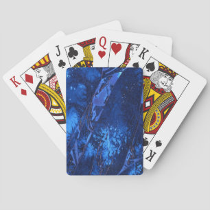 Jeu De Cartes Design abstrait moderne en bleu sous-marin cool