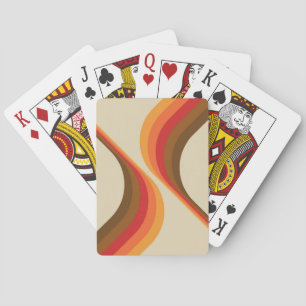 Jeu De Cartes Design coloré d'ailes de style rétro