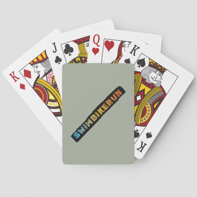 Jeu De Cartes Design Cool de triathlon (dos)