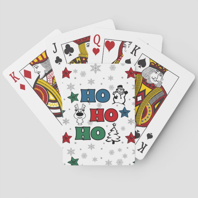 Jeu De Cartes Design de Noël Ho-Ho-Ho (dos)