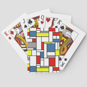 Jeu De Cartes Design de style mondrien