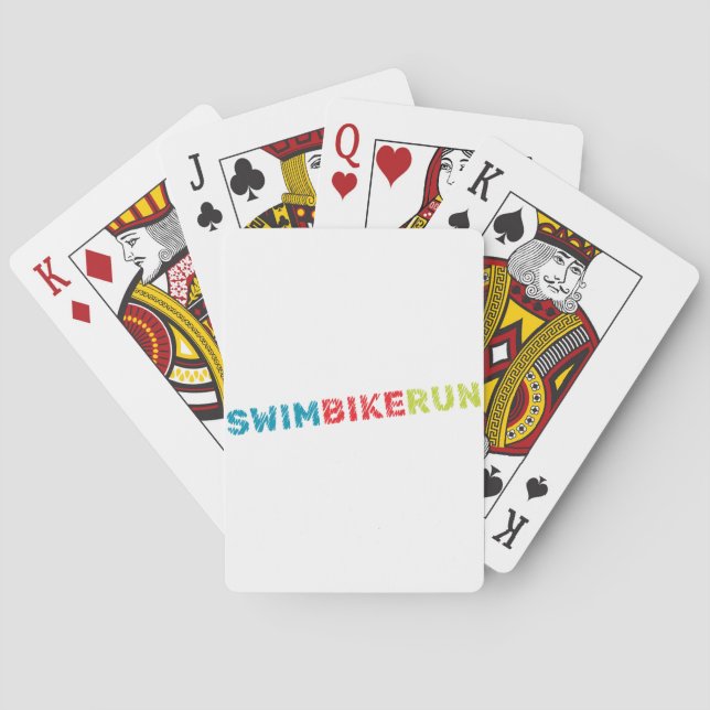 Jeu De Cartes Design de triathlon (dos)