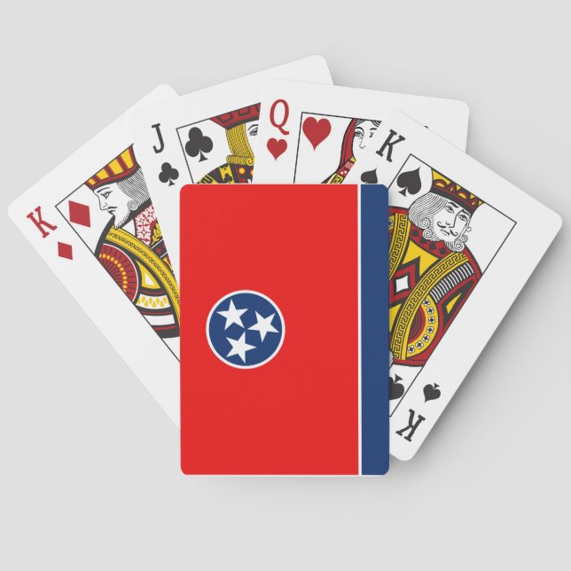 Jeu De Cartes Design du drapeau d'état du Tennessee (dos)