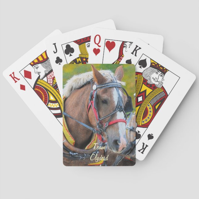 Jeu De Cartes Design équin amateur de chevaux (dos)