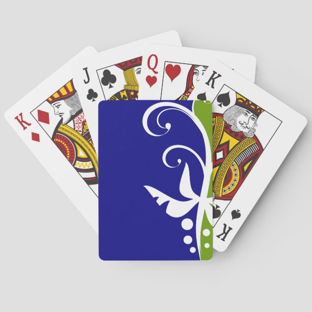 Jeu De Cartes Design floral (dos)