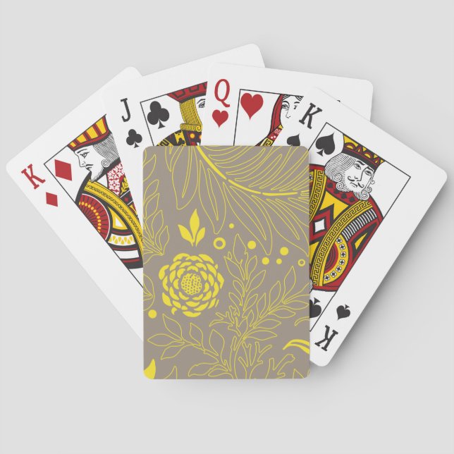 Jeu De Cartes Design floral 18 (dos)