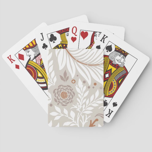 Jeu De Cartes Design floral 25 (dos)