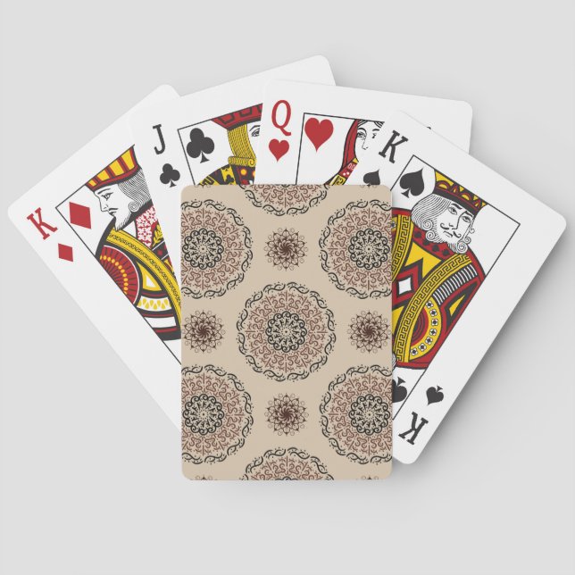 Jeu De Cartes design motif mandala (dos)